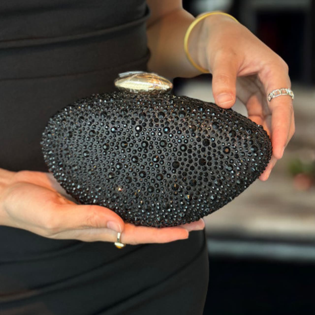 Sparkle Retro diamond clutch perfect for elegant nights & statement looks